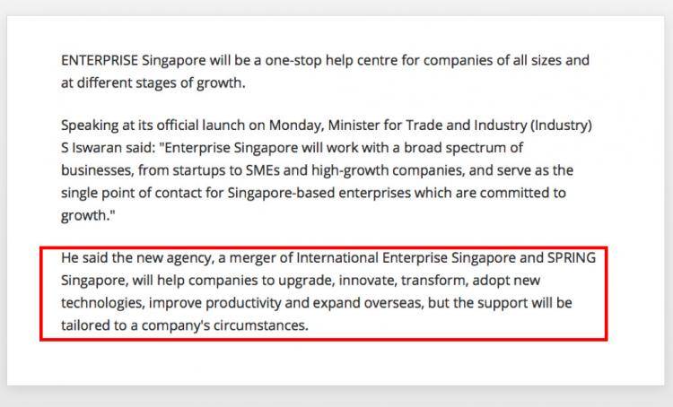 新加坡企发局针对性帮助不同规模企业制定未来发展重点！