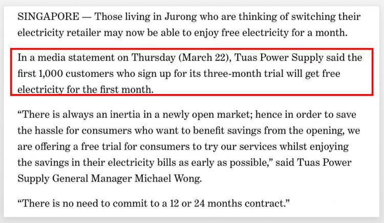 新加坡电力零售商直言不少家庭更换供电商，市场反应超乎预期！