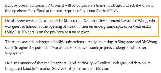 新加坡将兴建最大地下变电站 ，预计最迟2025年完工！