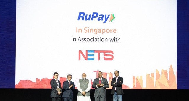 新加坡NETS和印度Rupay支付系统，将能在新加坡和印度通用！