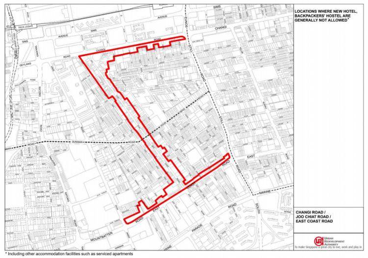 新加坡市建局（URA)）放宽限制，非中央区地段下月中起都可建酒店！